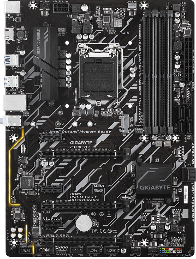 Gigabyte z370p d3 не стартует